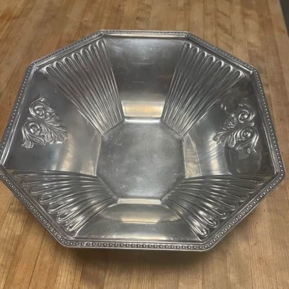 Lenox Octagonal Metal Serving Bowl